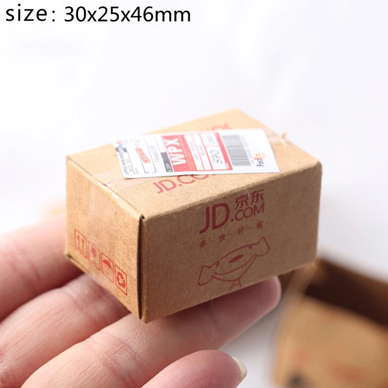 5Pcs/Set 1:12 Dollhouse Miniature Simulation Express Box Mini Carton Furniture Accessories Decor Toy