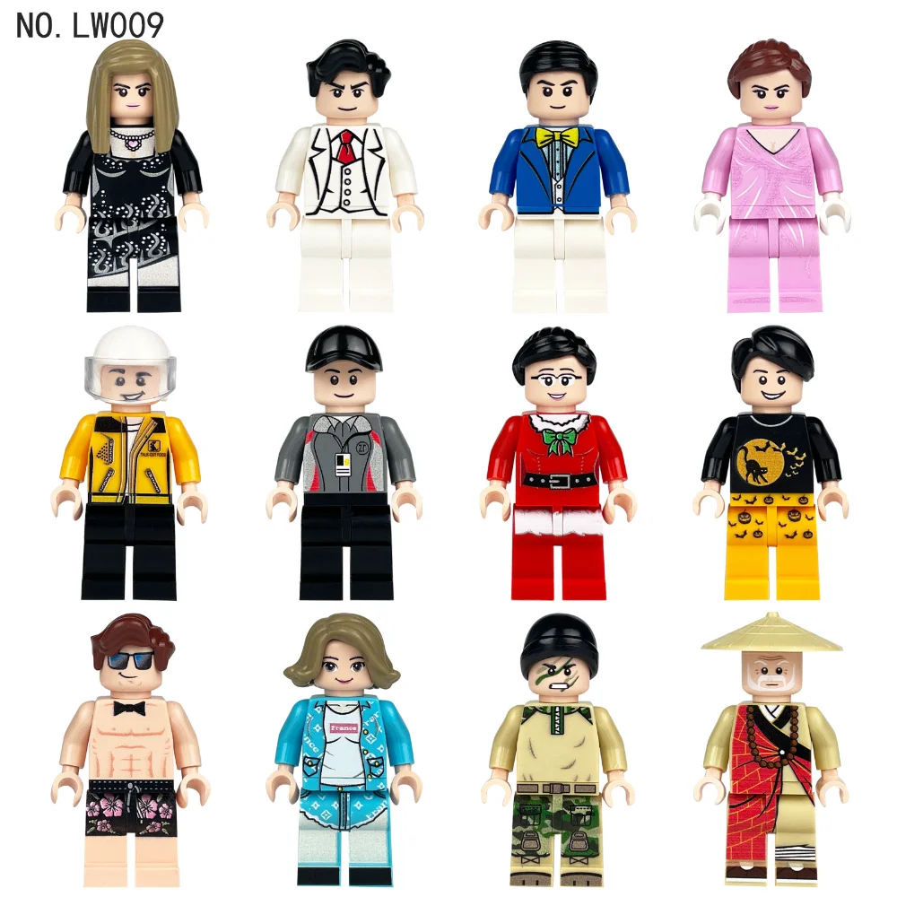 Children's Building Blocks Toy Mini Figure Humanoid Dolls Cartoon Character Birthday Gift Educational Playset for Kids
