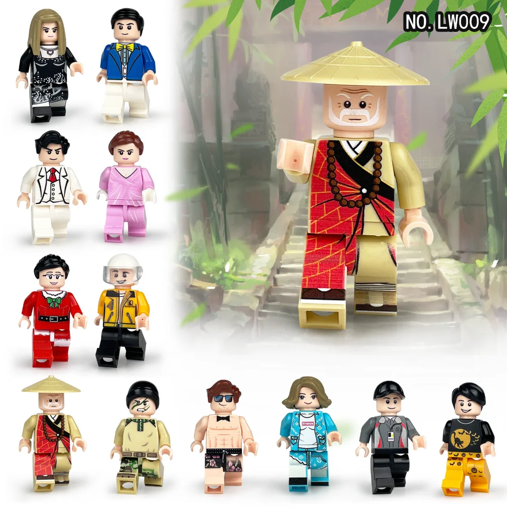 Children's Building Blocks Toy Mini Figure Humanoid Dolls Cartoon Character Birthday Gift Educational Playset for Kids