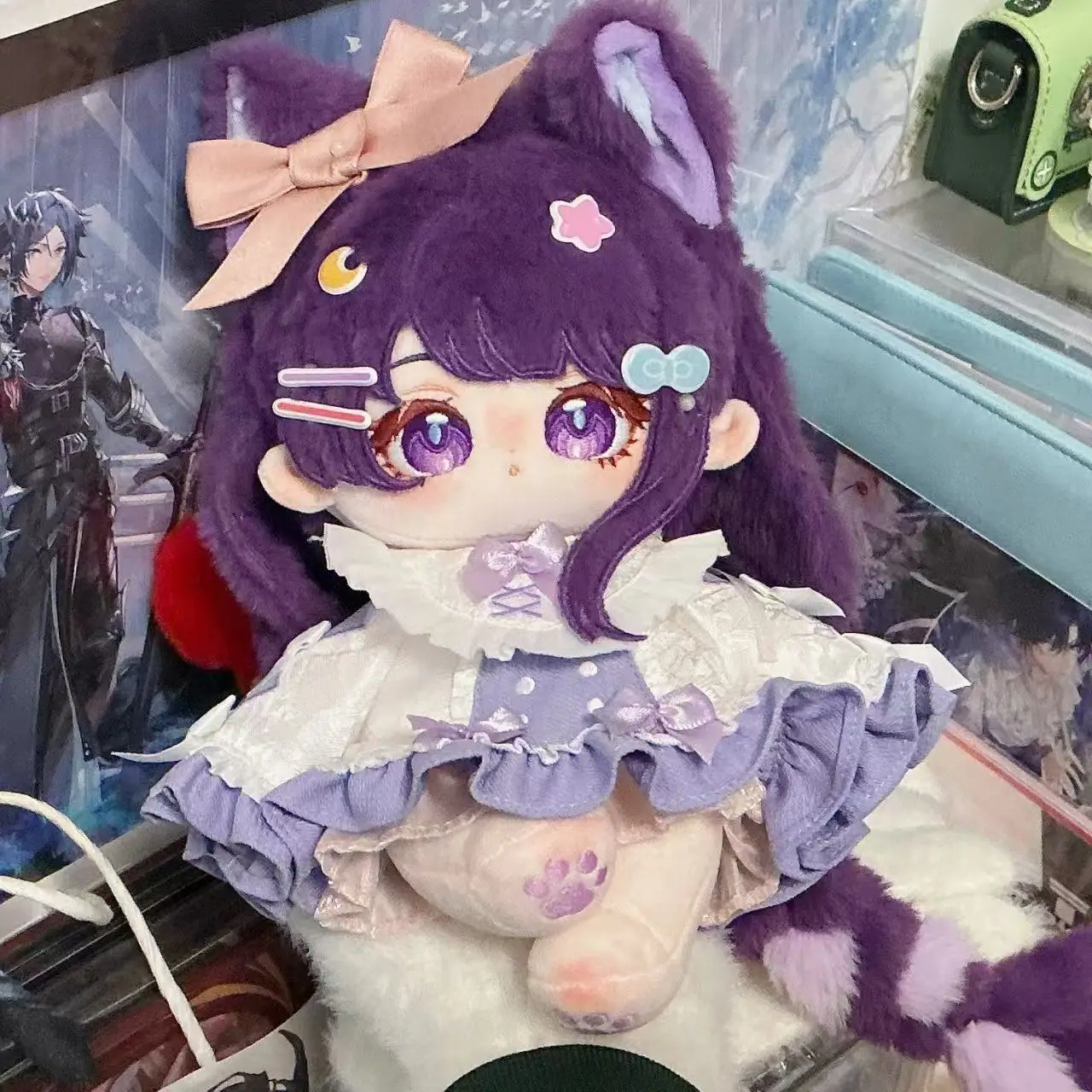 Game Beelzebul Genshin Impact Raiden Shogun Kawaii Girl Cotton Doll Body Plushie Anime Dress Up Toys Cosplay Plush Stuffed Dolls