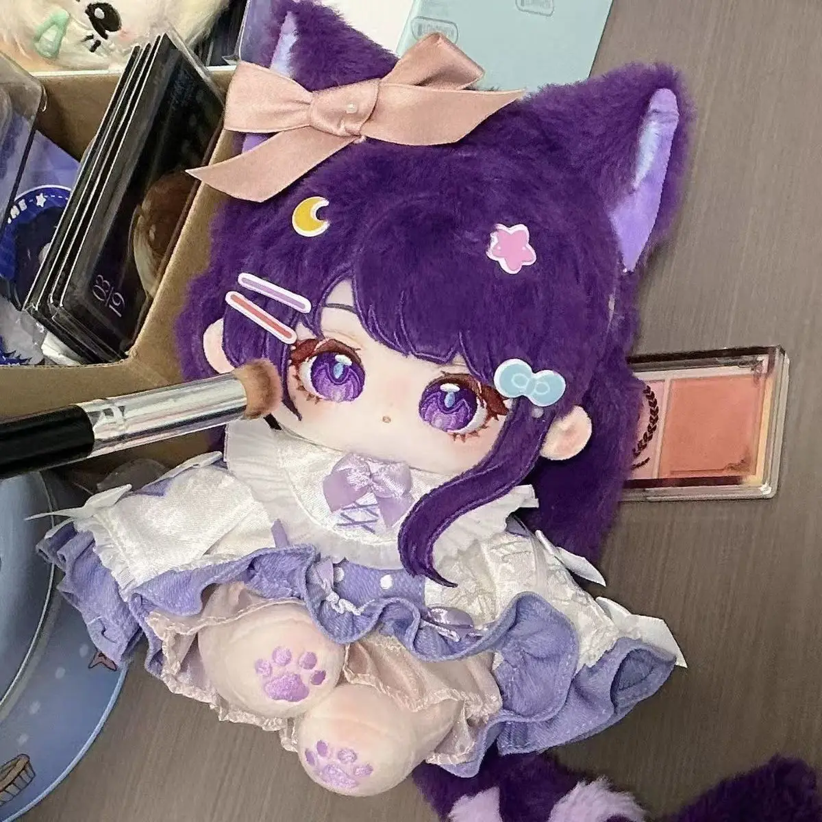Game Beelzebul Genshin Impact Raiden Shogun Kawaii Girl Cotton Doll Body Plushie Anime Dress Up Toys Cosplay Plush Stuffed Dolls
