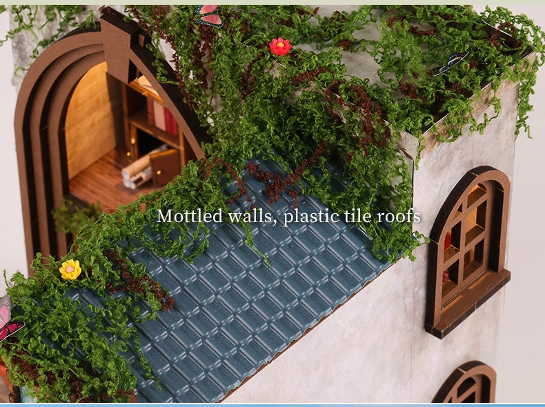 DIY Wooden Miniature Doll House Model Kits 3D Puzzle Dollhouse With Furniture for Friends Birthday Gifts Home Decoration Crafts