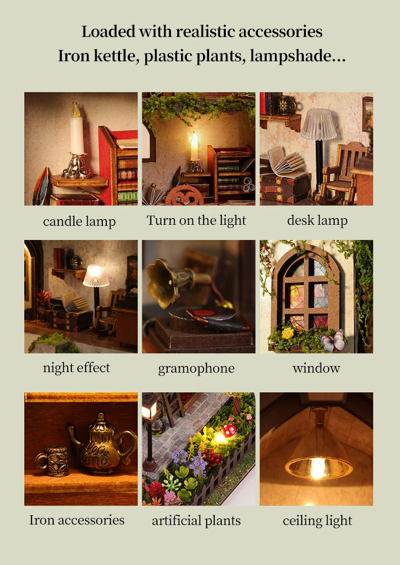 DIY Wooden Miniature Doll House Model Kits 3D Puzzle Dollhouse With Furniture for Friends Birthday Gifts Home Decoration Crafts