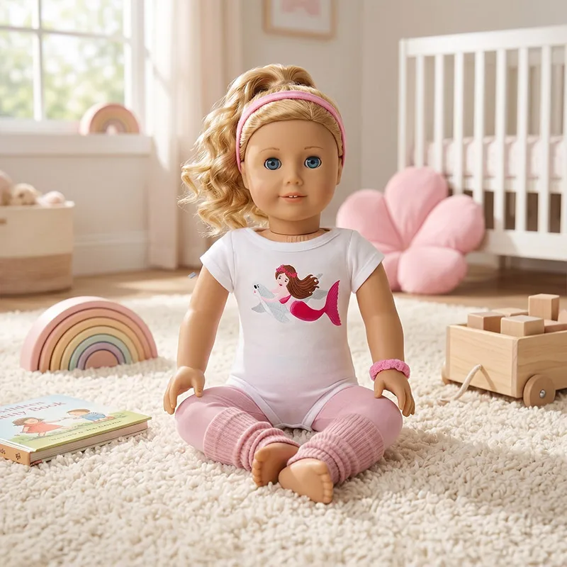 Cute dance costume suit For American 18 Inch Girl Doll Clothes & 43 CM Born Baby Items & Our Generation & 42 cm Nenuco