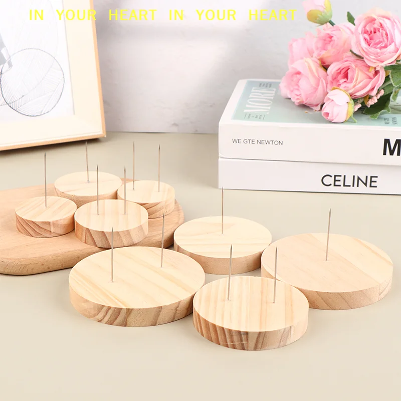 【X】Wooden Figure Animal Action Suppprt Base Display Stand Holder Crochet Stands Rack Support Storage Base