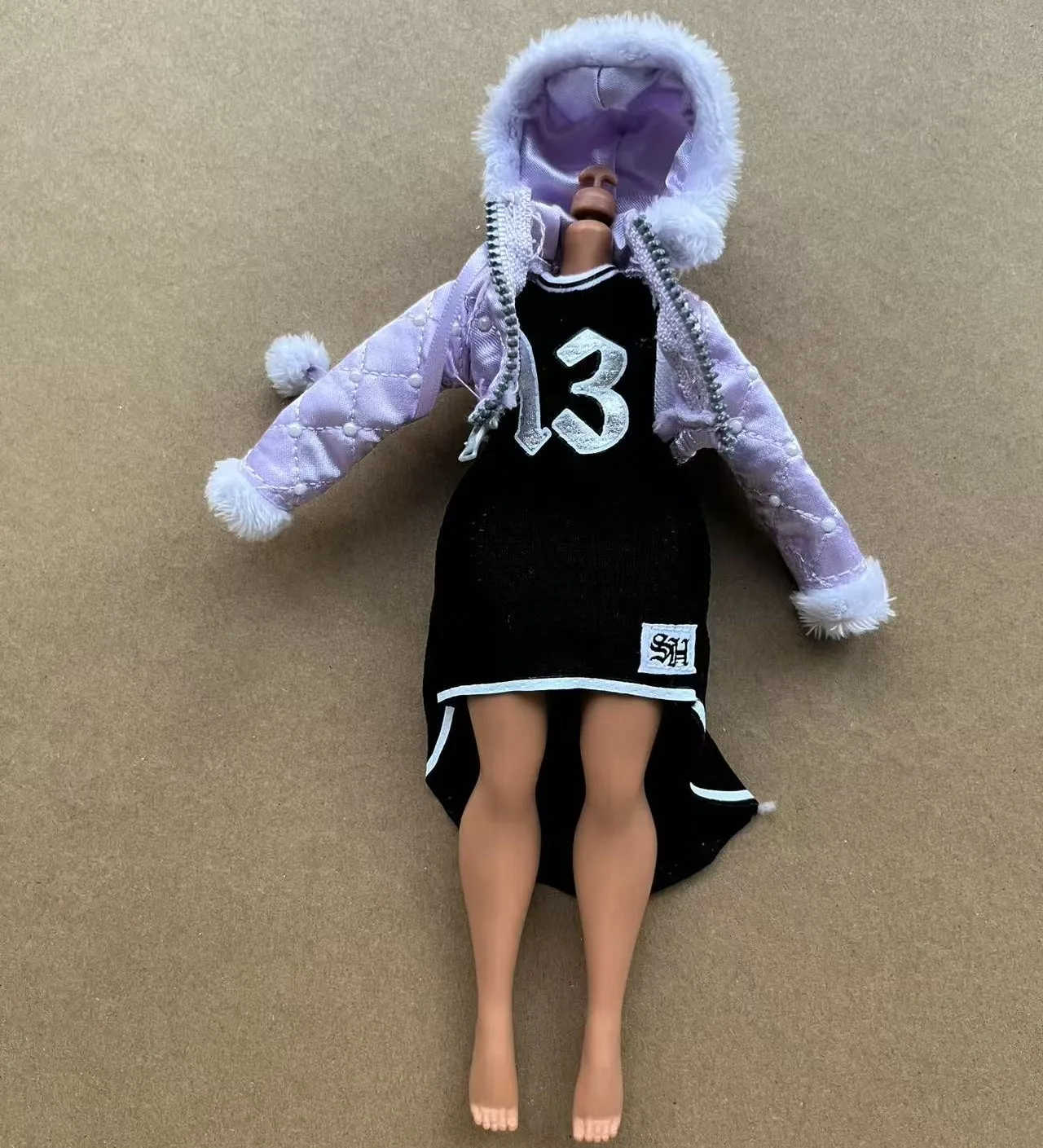 1/6 Scale Big Fashion Sister Rainbow Doll Clothing Set with Dress Coat Pants Socks - Female Doll Accessories