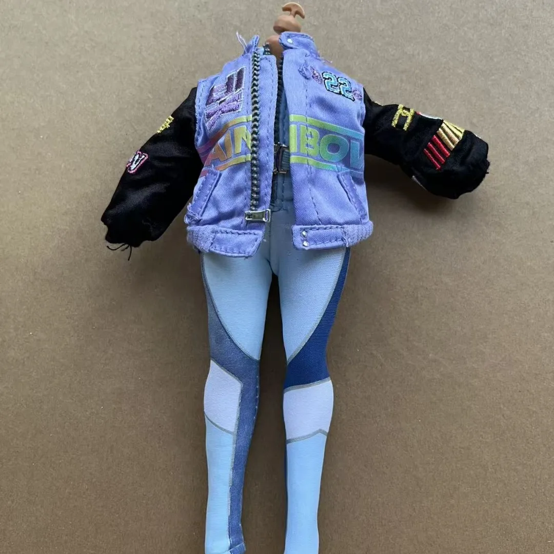 1/6 Scale Big Fashion Sister Rainbow Doll Clothing Set with Dress Coat Pants Socks - Female Doll Accessories