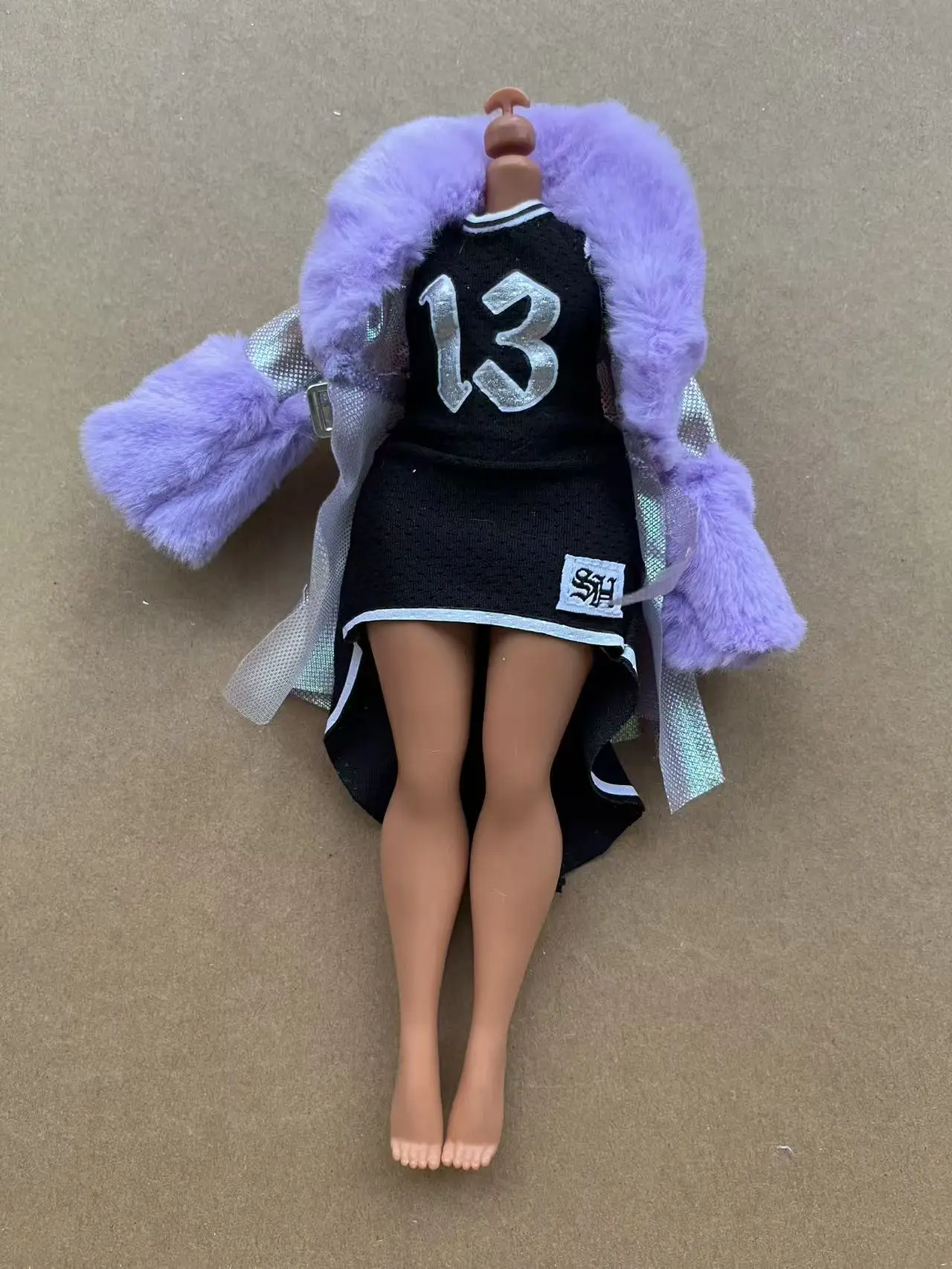 1/6 Scale Big Fashion Sister Rainbow Doll Clothing Set with Dress Coat Pants Socks - Female Doll Accessories