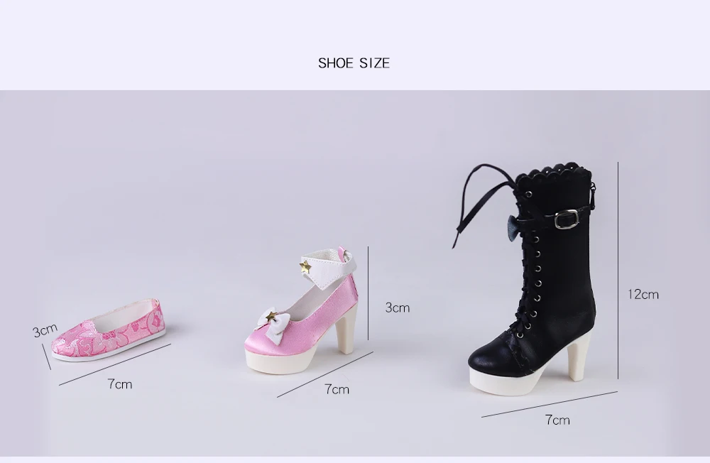 Dream Fairy Shoes For 1/3 BJD Suit for SCG Doll 7cm Size Foot Cute DBS Accessories