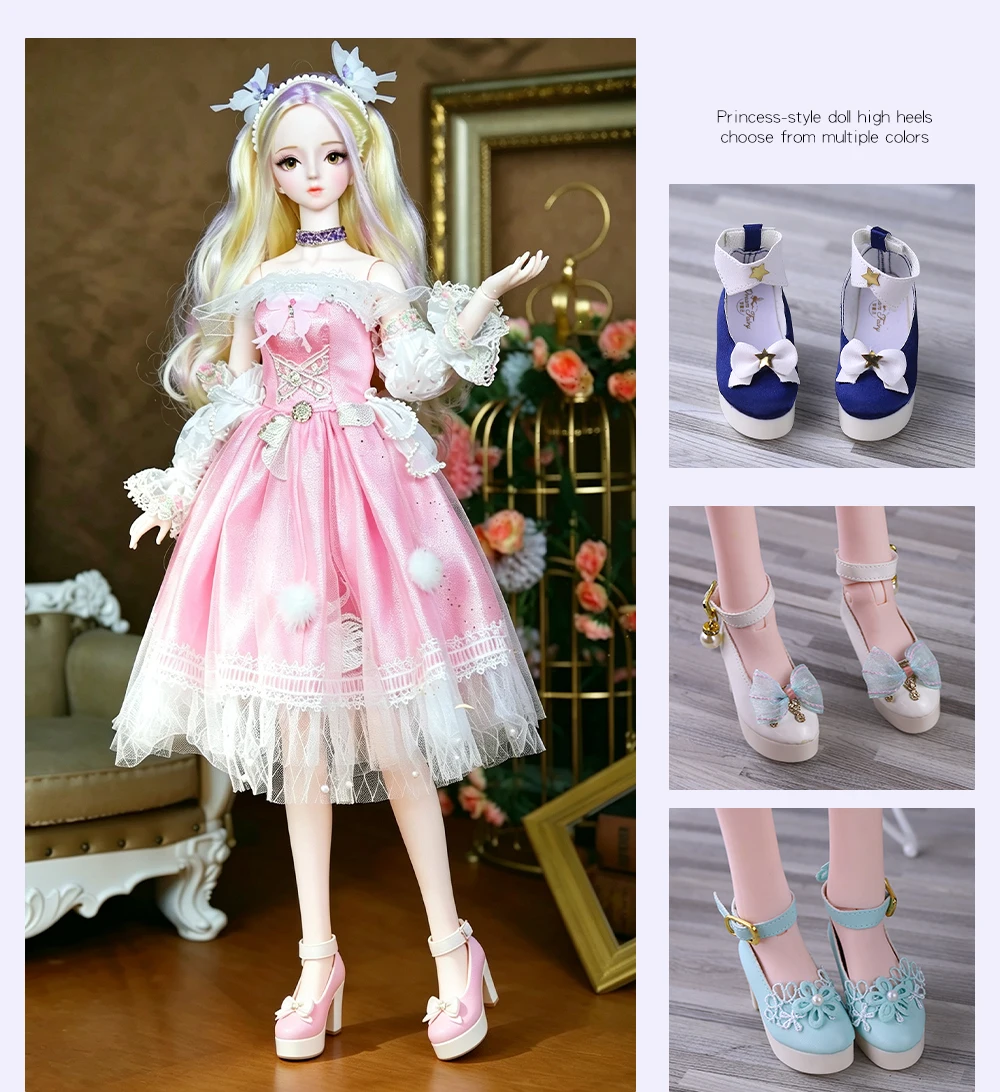 Dream Fairy Shoes For 1/3 BJD Suit for SCG Doll 7cm Size Foot Cute DBS Accessories