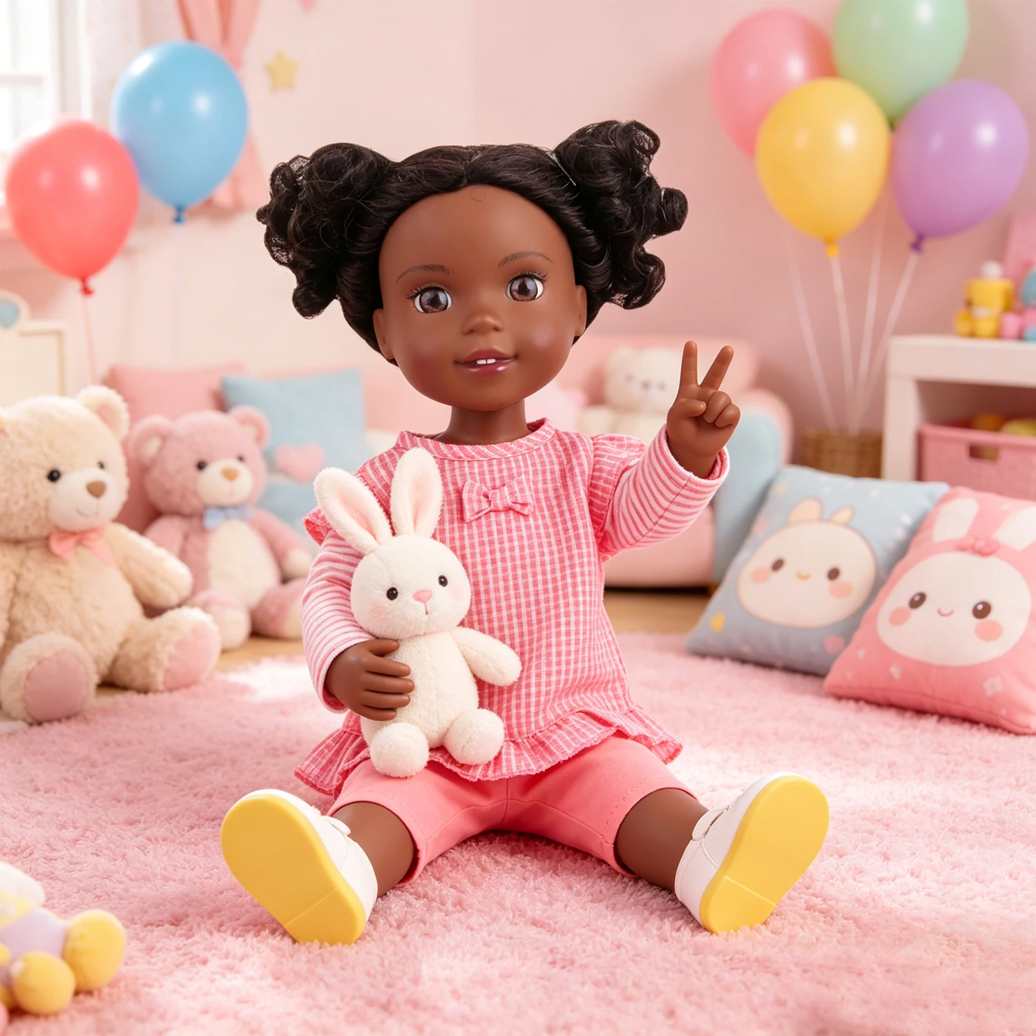 Cute 14" American Doll Clothes 4 Styles Pink Purple Princess Outfits + 3 Pairs 5CM Bow Shoes For 30-35cm Girl Nancy Girl Dolls