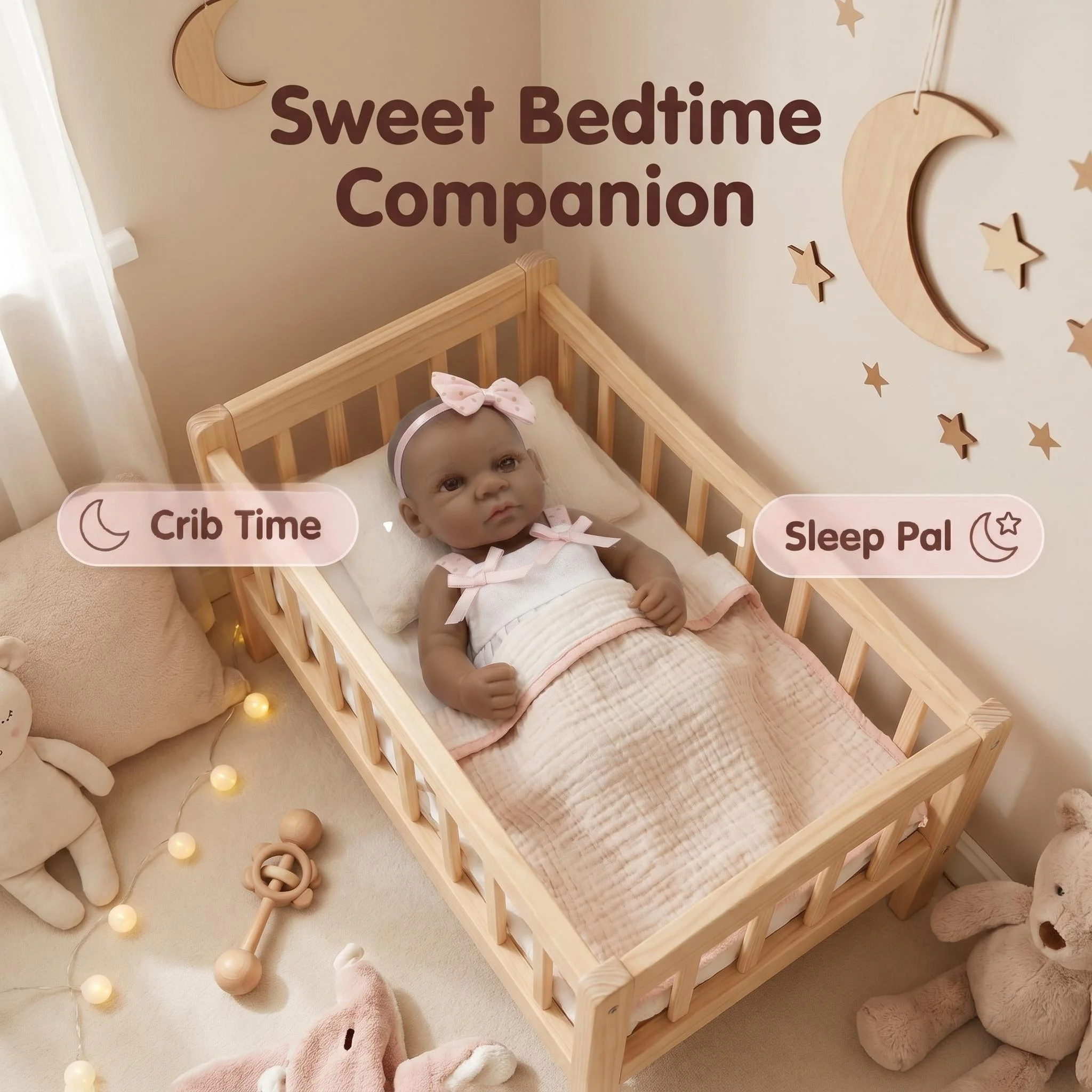 NPK 12 Inch Girl Doll Full Vinyl Body Bath Toy Simulation Play Doll for Birthday Gift Clearance Sale