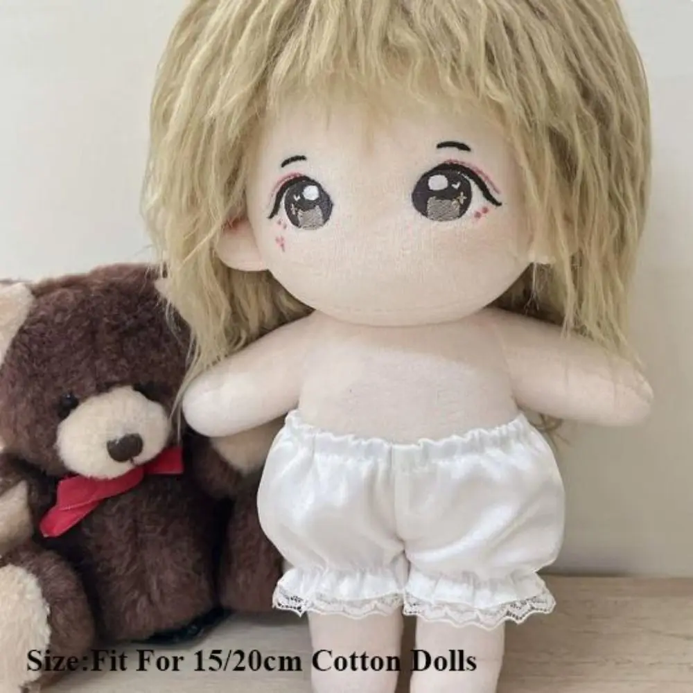 New Fashion Cotton Doll Pants Casual Wears DIY Accessories Shiny Shorts Clothes Lace Leggings Pants 15/20cm Cotton Doll