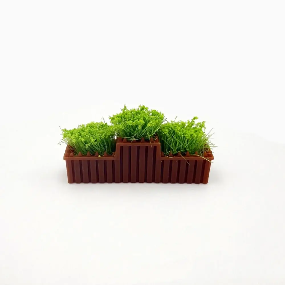 1:12 Scale Dollhouse Simulated Flowers 10 Colors Lifelike Flower Fence Decor Miniature Potted Plants Toys Doll House Decor