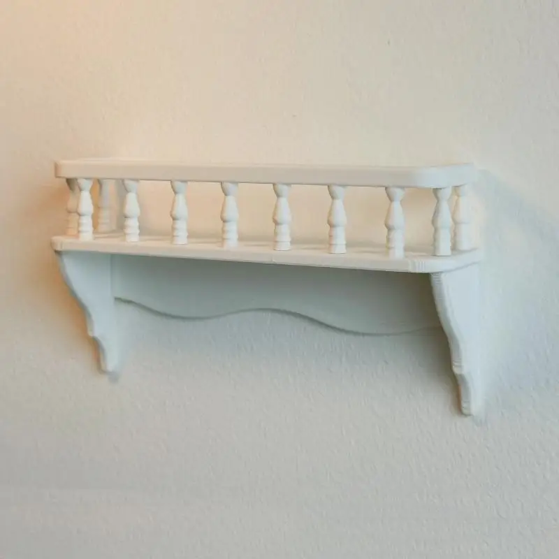 ** 1/5Pcs Micro Model Miniature Building Model Accessories 1: 12 Dollhouse Simulation Wall Mounted Storage Rack Scene Decoration