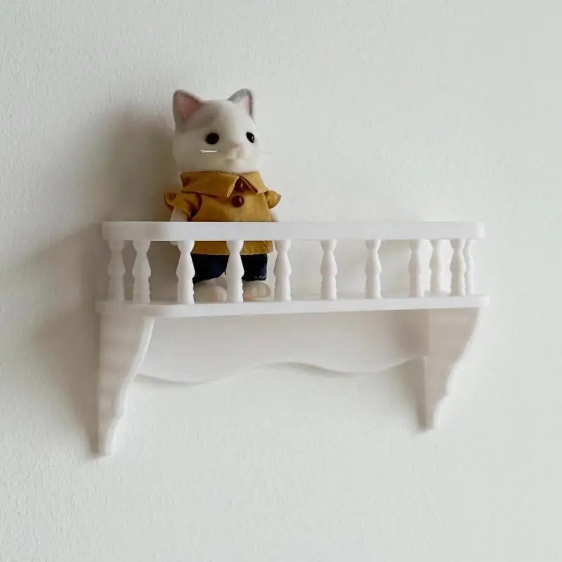 ** 1/5Pcs Micro Model Miniature Building Model Accessories 1: 12 Dollhouse Simulation Wall Mounted Storage Rack Scene Decoration