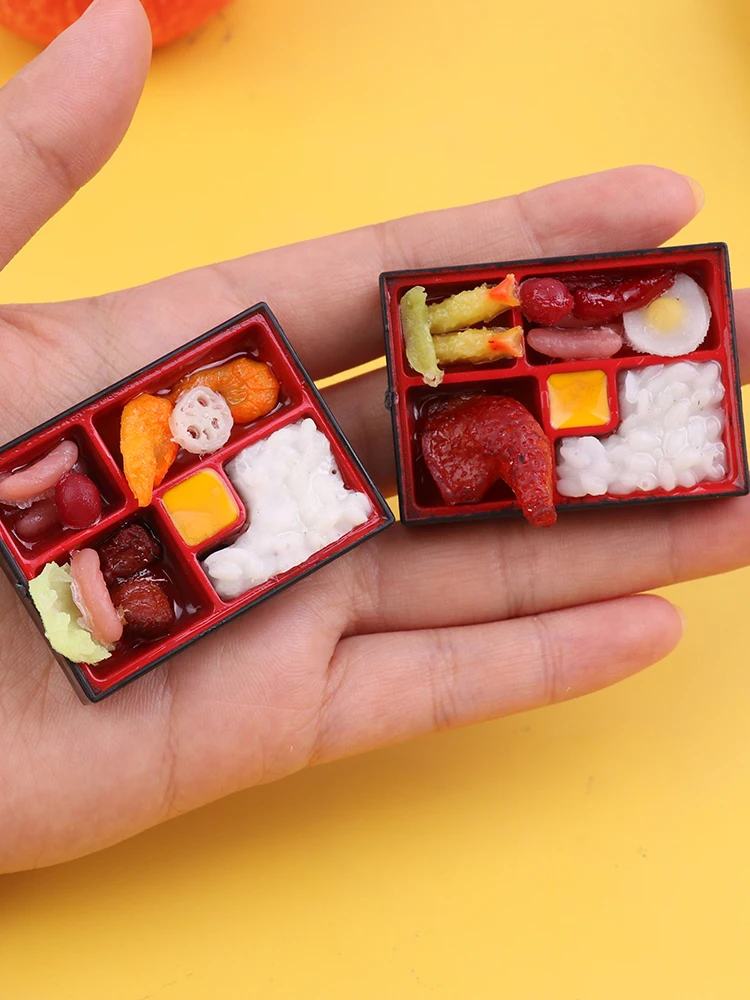 1:12 Dollhouse Japanese Fast Food Box rice sake Food Kitchen Decor Toy[S15][S15]