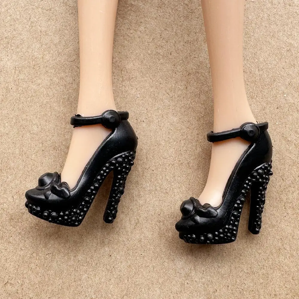 Colorful Assorted Heels 11.5 Inch Female Doll Shoes for 30 Cm Dolls 1/6 Scale Accessory Boots Dolls Shoes Toy