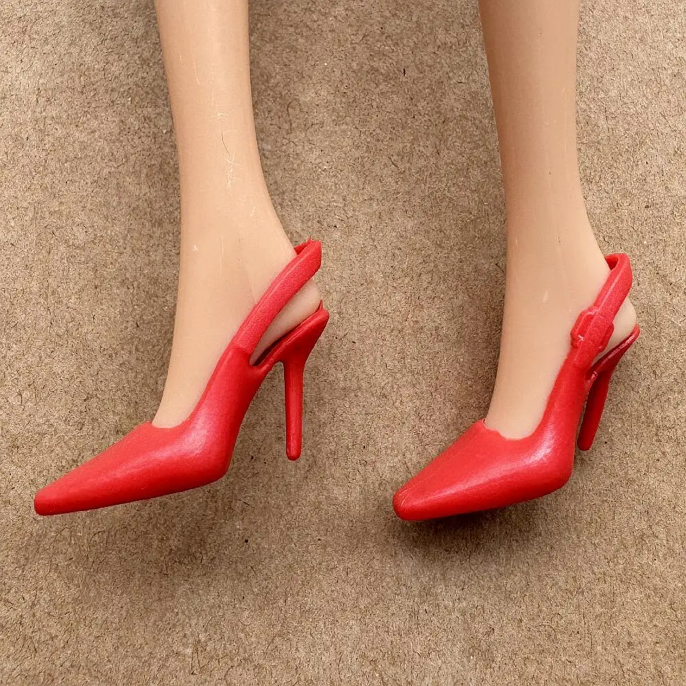 Colorful Assorted Heels 11.5 Inch Female Doll Shoes for 30 Cm Dolls 1/6 Scale Accessory Boots Dolls Shoes Toy
