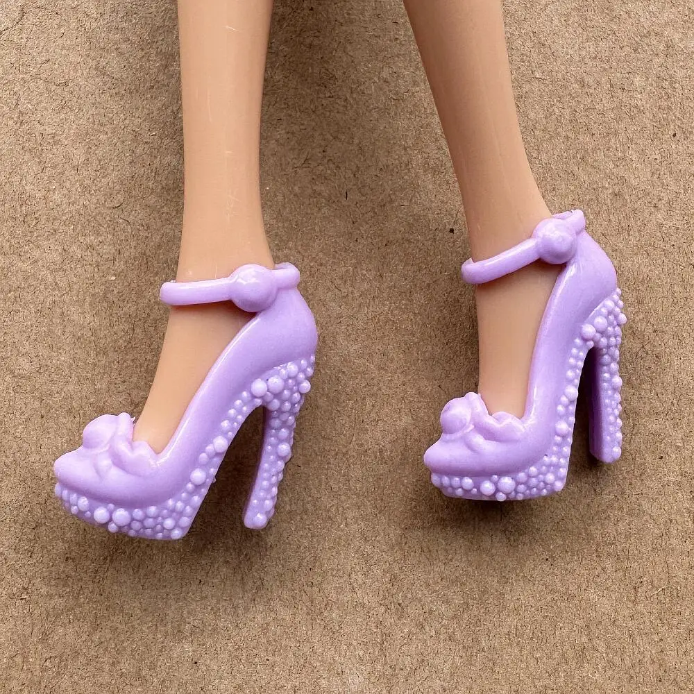 Colorful Assorted Heels 11.5 Inch Female Doll Shoes for 30 Cm Dolls 1/6 Scale Accessory Boots Dolls Shoes Toy