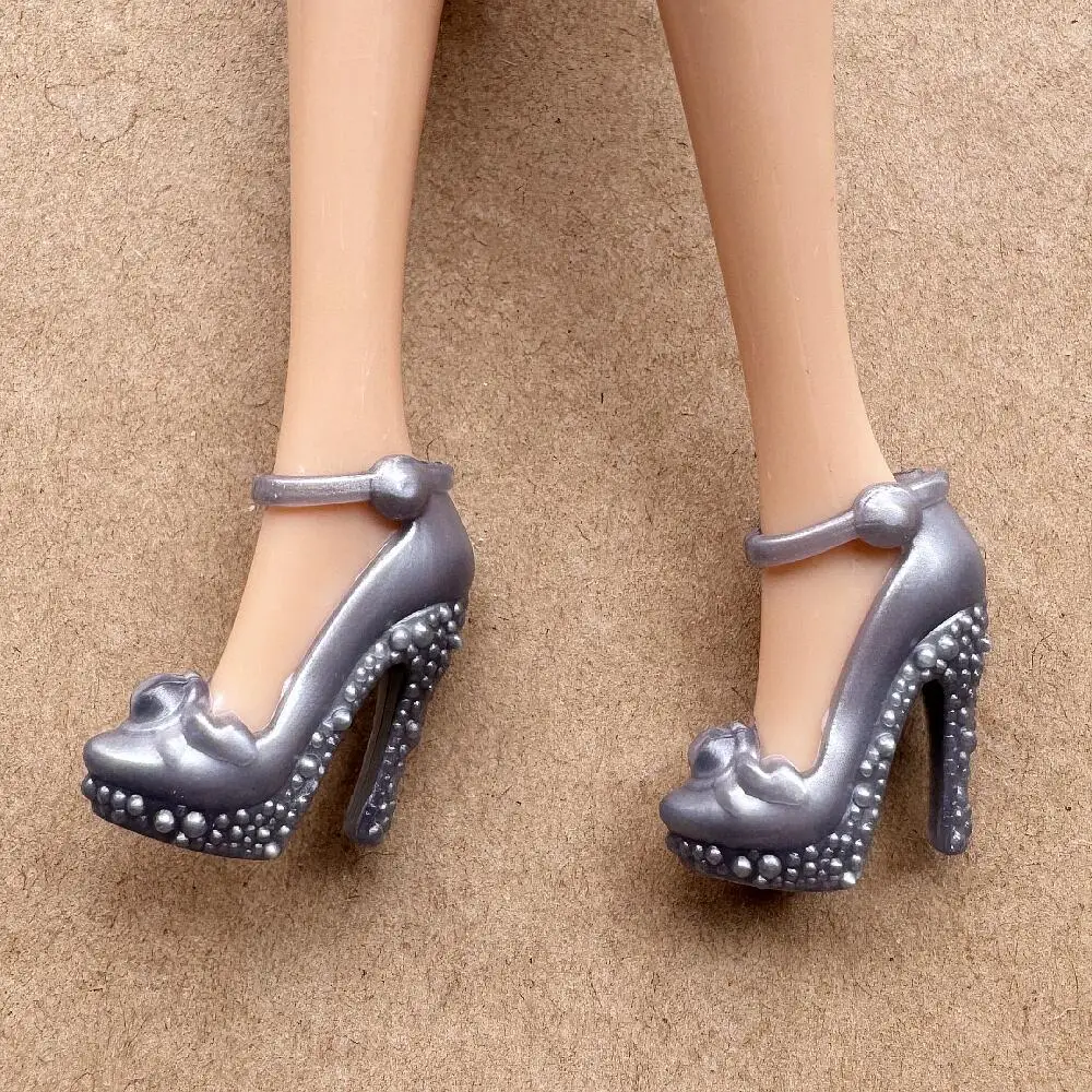Colorful Assorted Heels 11.5 Inch Female Doll Shoes for 30 Cm Dolls 1/6 Scale Accessory Boots Dolls Shoes Toy
