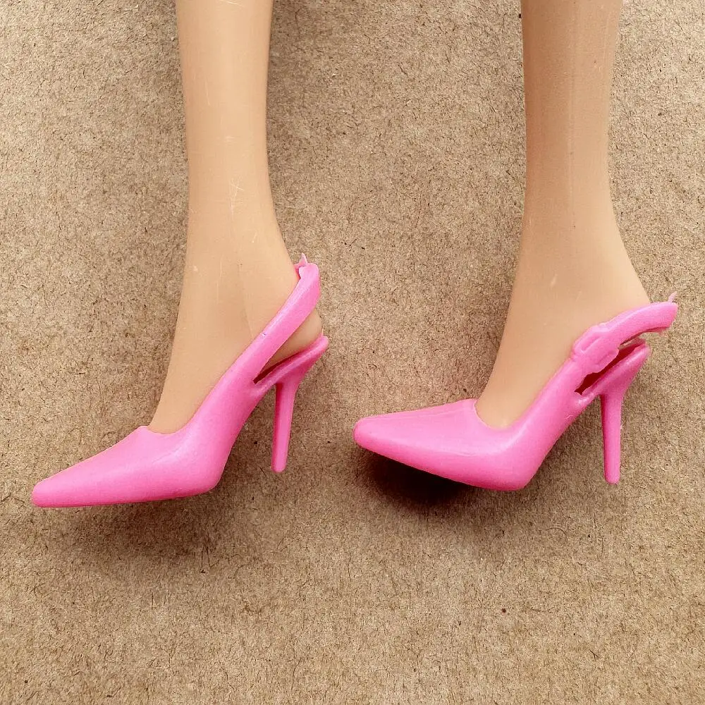 Colorful Assorted Heels 11.5 Inch Female Doll Shoes for 30 Cm Dolls 1/6 Scale Accessory Boots Dolls Shoes Toy