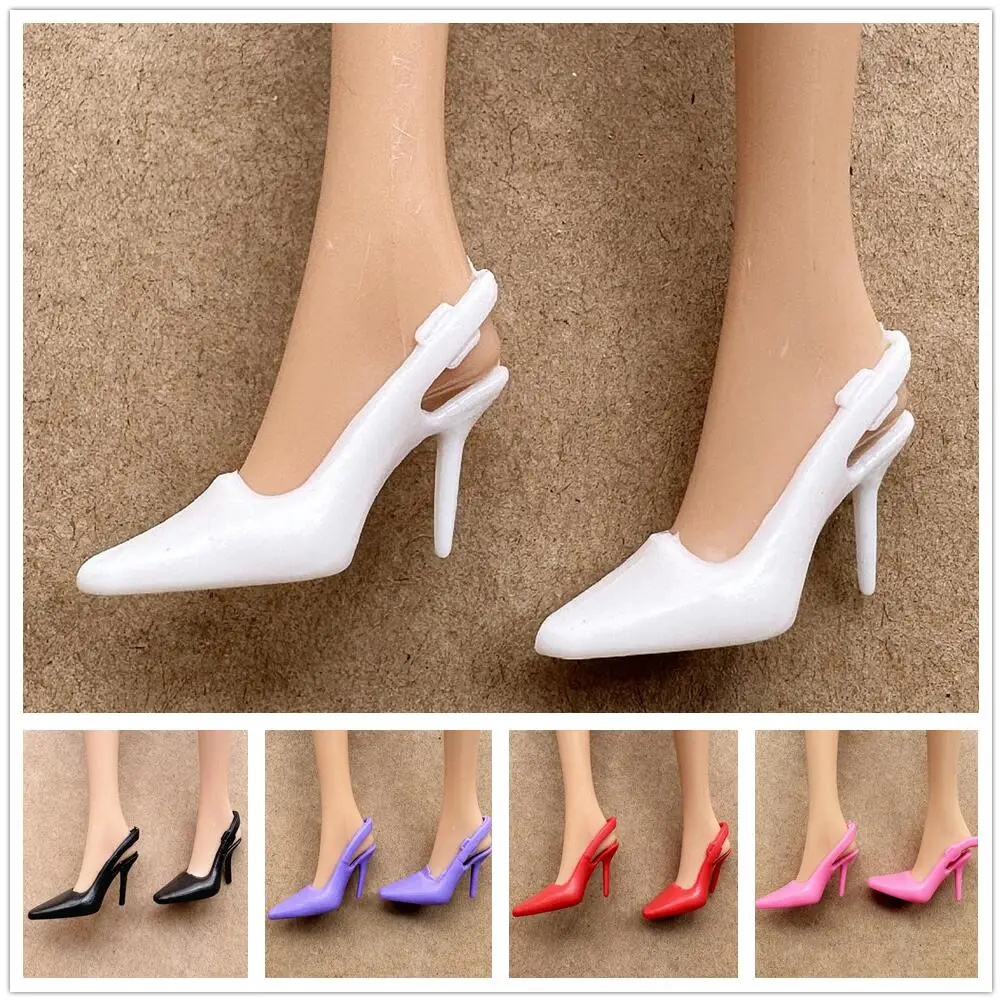 Colorful Assorted Heels 11.5 Inch Female Doll Shoes for 30 Cm Dolls 1/6 Scale Accessory Boots Dolls Shoes Toy