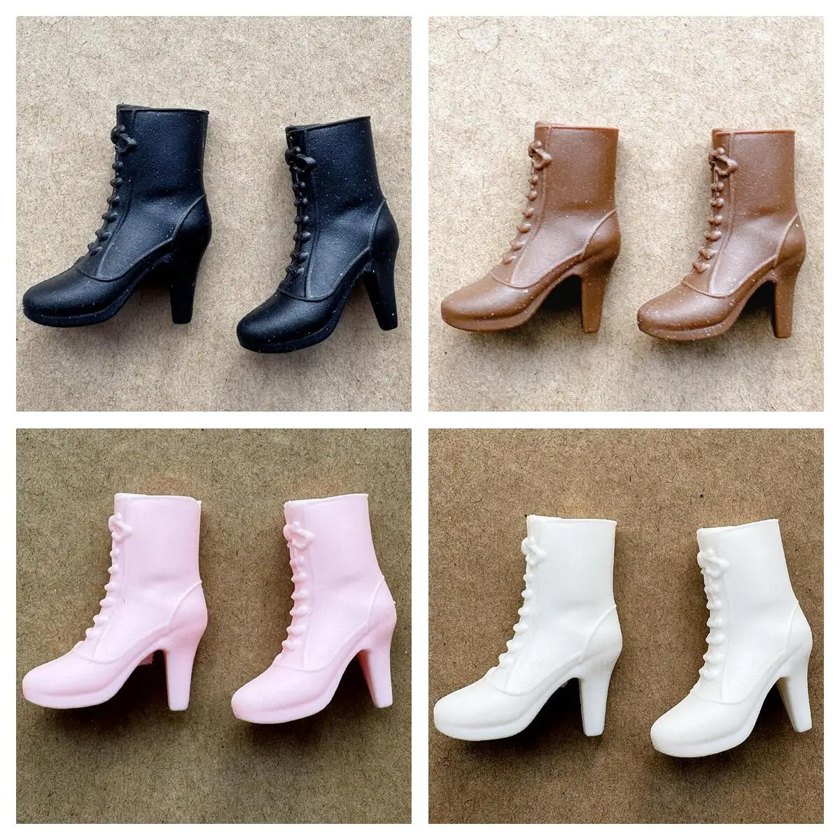 Colorful Assorted Heels 11.5 Inch Female Doll Shoes for 30 Cm Dolls 1/6 Scale Accessory Boots Dolls Shoes Toy