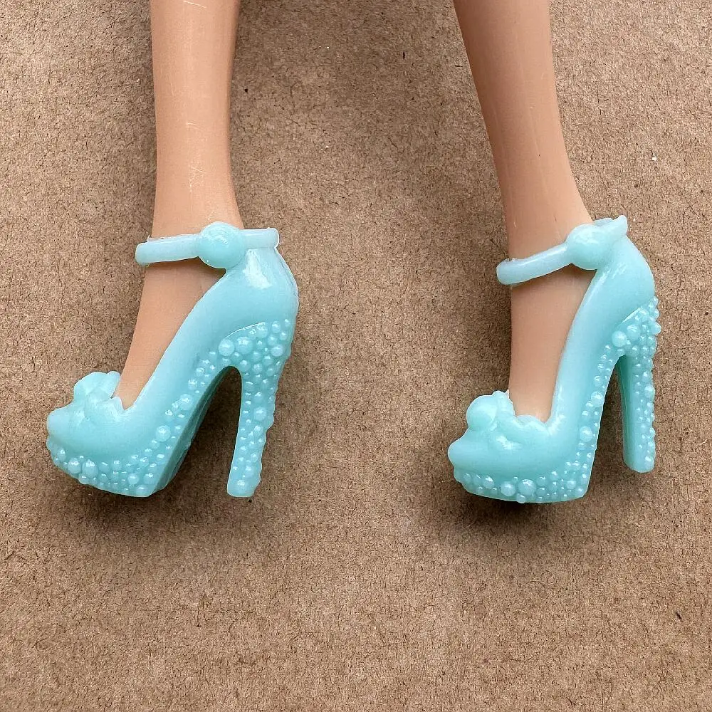 Colorful Assorted Heels 11.5 Inch Female Doll Shoes for 30 Cm Dolls 1/6 Scale Accessory Boots Dolls Shoes Toy