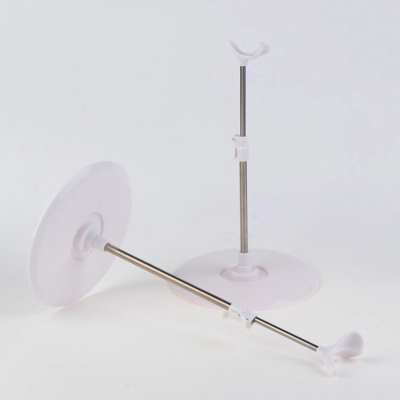 Adjustable Stainless Steel Doll Display Stand, Universal 36/42/48/60cm Support Holder