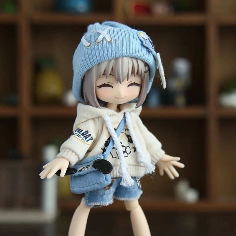 For Azone picco neemo Hoodie Clothes Set For Obitsu 11,1/12 GSC,/BJD, Molly, YMY Body11 Doll Accessories