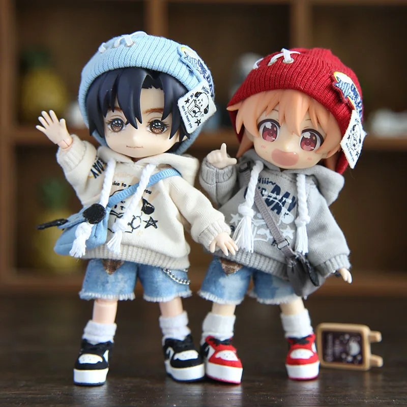 For Azone picco neemo Hoodie Clothes Set For Obitsu 11,1/12 GSC,/BJD, Molly, YMY Body11 Doll Accessories