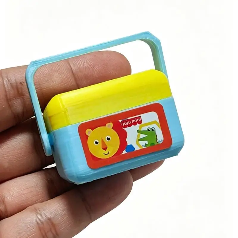 New 1 Set Doll House Nursery Decoration Photography Prop Miniature Shape Sorting Toy Box Dollhouse Educational Toy Model