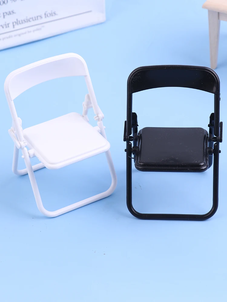 Mini Chair 1:12 Dollhouse Miniature Chair Folding Chair Armchair House Decor Toy