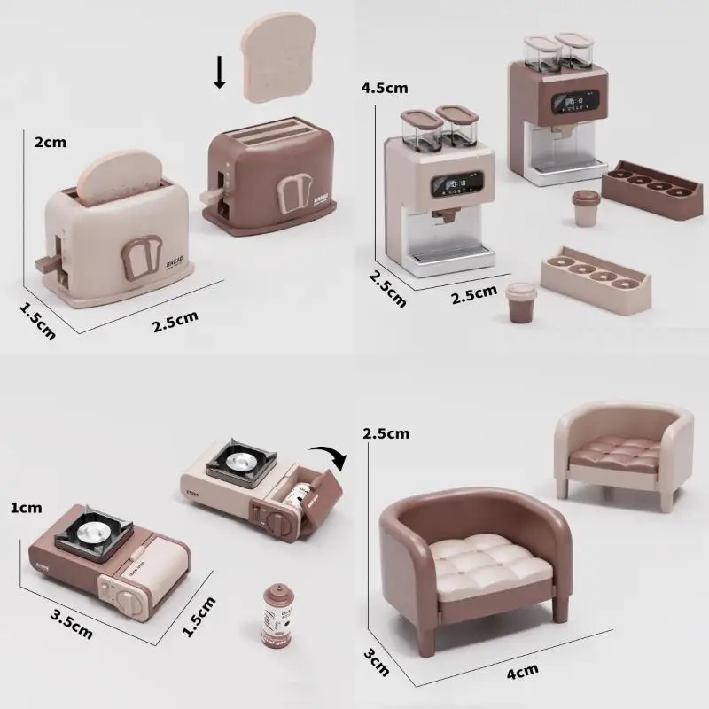 [New] HOT! 1Pcs Realistic Microwave Oven Rice Cooker Egg Boiler Play House Toy 1:12 Dollhouse Kitchen Home Appliances Furniture