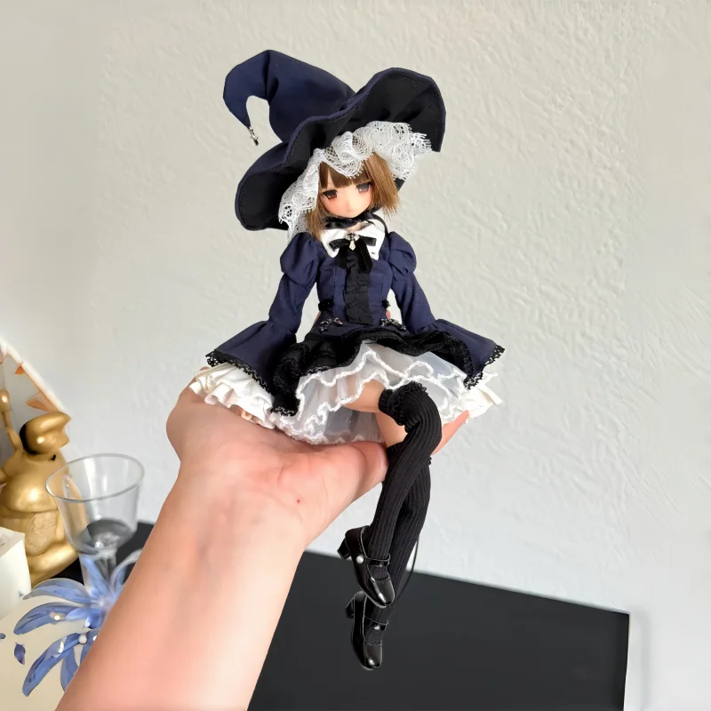 1/6 Doll's Clothes Fit To Azone Blyth Ob22 Ob24 Doll Magic Hat Witch Dress Toys Dress Up Play House Doll Accessories, No Doll