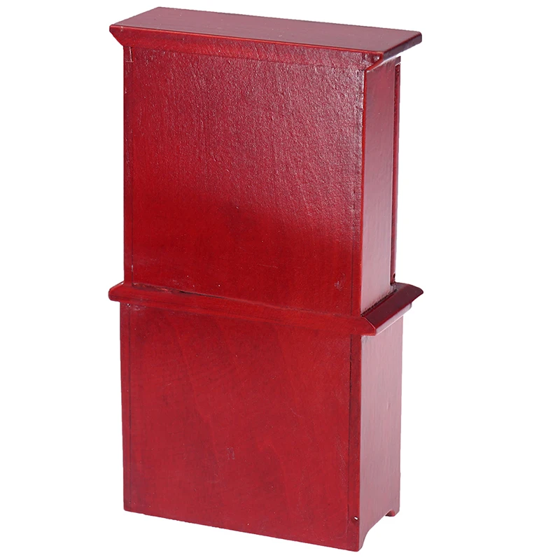 【M】1/12 Dollhouse Miniature Furniture Multifunction Wood Cabinet Bookcase Model Toy