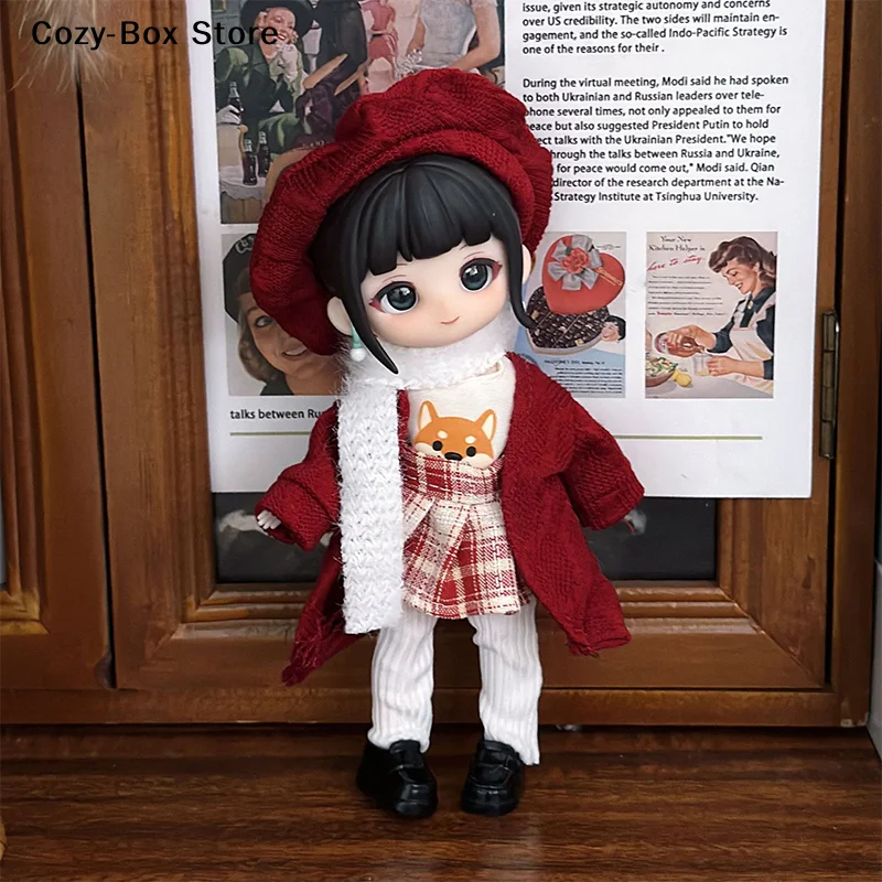 [ZY]1Set 16-17cm Cute Doll Clothes Dolls Outfit Suit Accessories Fashion Style Doll Dress Up (NO Doll)[ZY]
