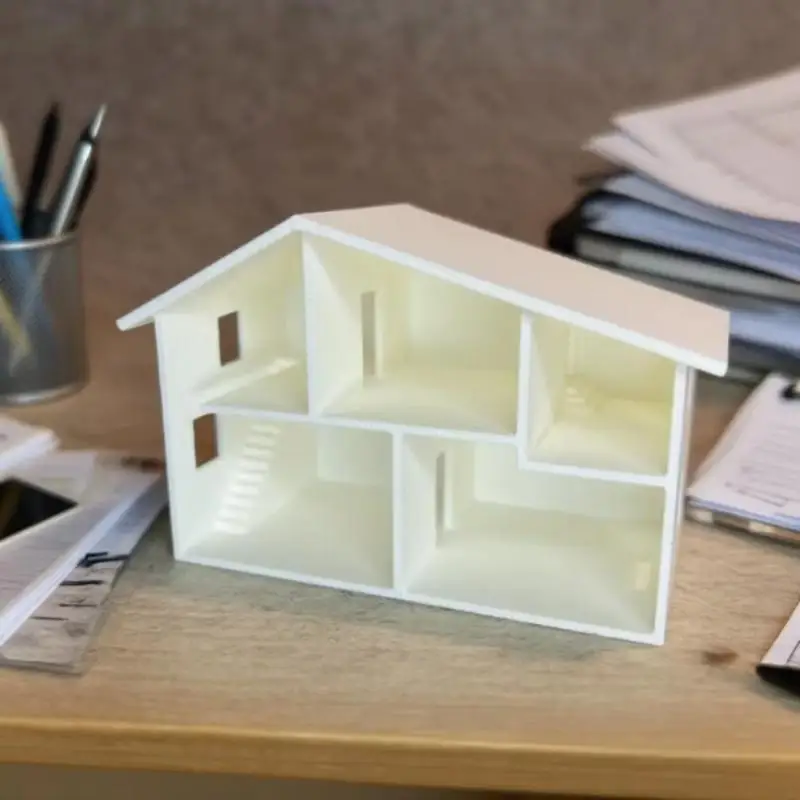 Hot Sale Unfinished White Miniature Dollhouse Model Multiple Rooms Smooth Surface For DIY Craft Kids Play