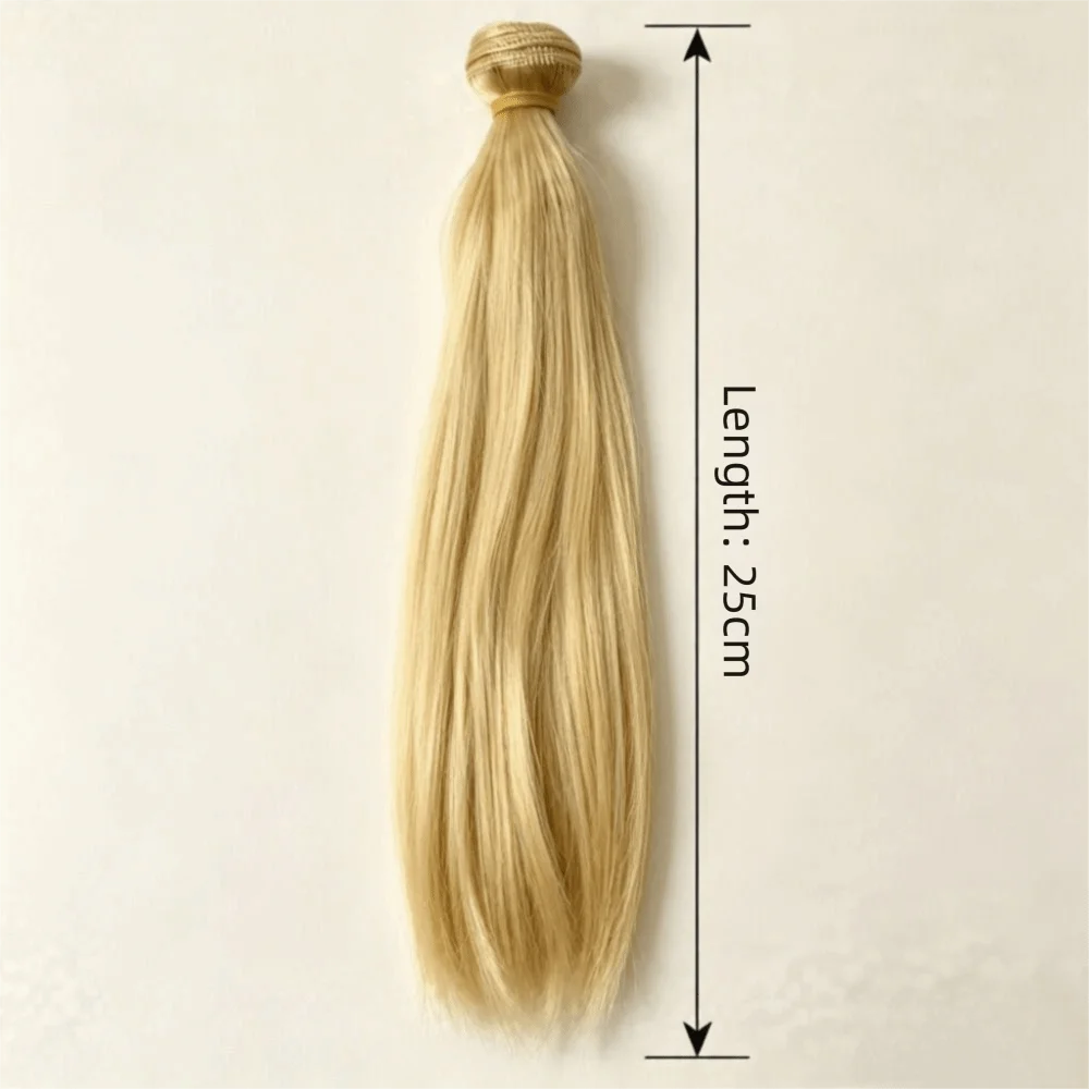Wig Long Straight Hair Wig Soft Hair High Quality Straight Wig 25cm Milk Soft Silk Synthetic Hair Wig For 1/3 1/4 1/6