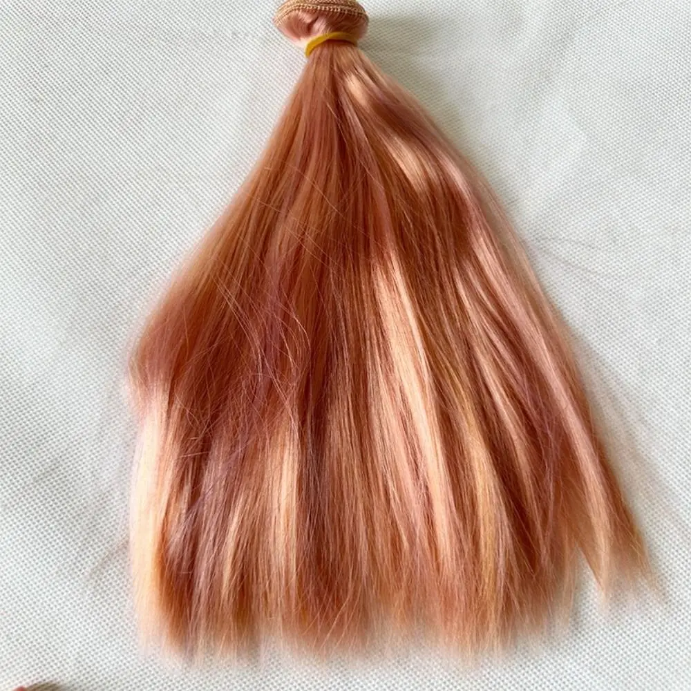Wig Long Straight Hair Wig Soft Hair High Quality Straight Wig 25cm Milk Soft Silk Synthetic Hair Wig For 1/3 1/4 1/6