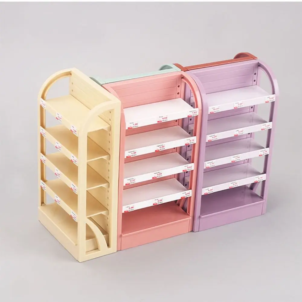 Mini 1/12 Dollhouse Cabinet Plastic 5 Colors Dollhouse Simulated Snack Cabinet Dolls House Desktop Decoration 9.5*4.3*14.5cm
