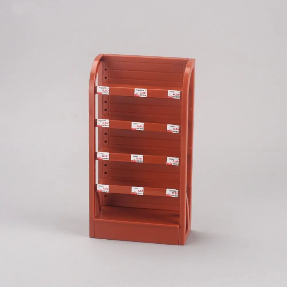 Mini 1/12 Dollhouse Cabinet Plastic 5 Colors Dollhouse Simulated Snack Cabinet Dolls House Desktop Decoration 9.5*4.3*14.5cm
