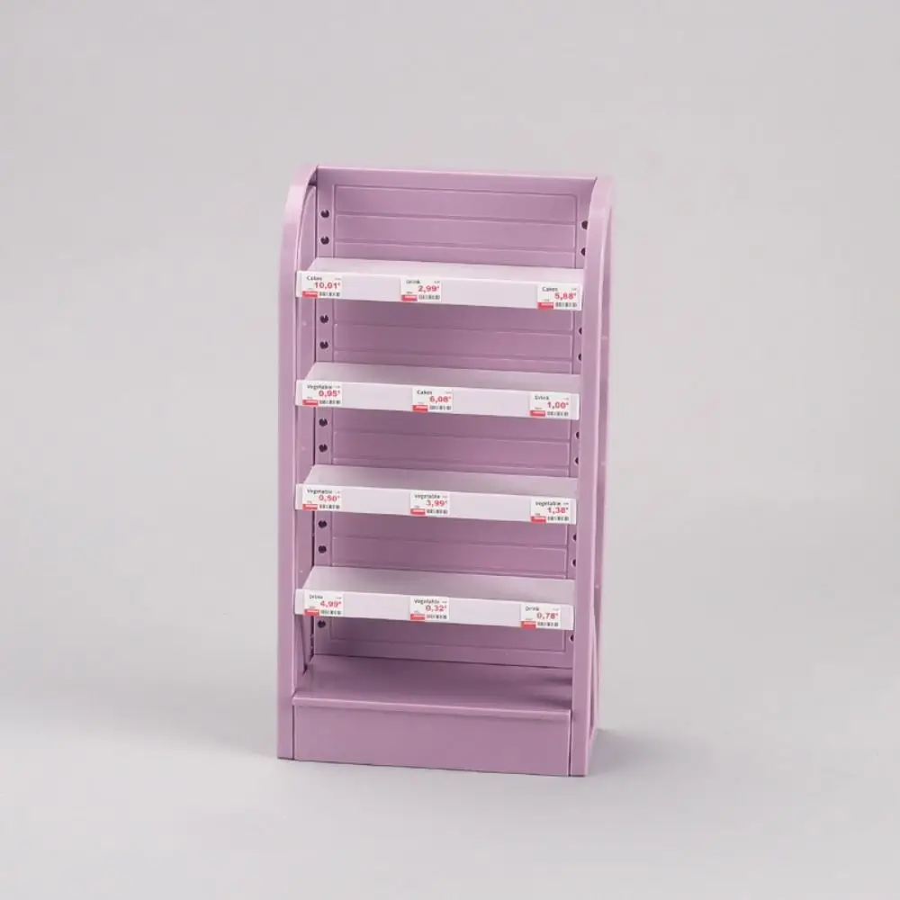 Mini 1/12 Dollhouse Cabinet Plastic 5 Colors Dollhouse Simulated Snack Cabinet Dolls House Desktop Decoration 9.5*4.3*14.5cm
