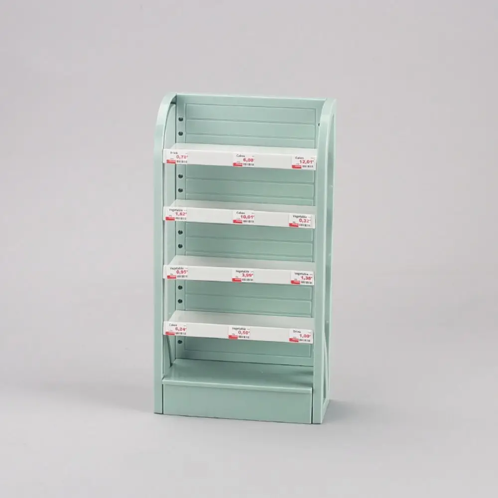 Mini 1/12 Dollhouse Cabinet Plastic 5 Colors Dollhouse Simulated Snack Cabinet Dolls House Desktop Decoration 9.5*4.3*14.5cm