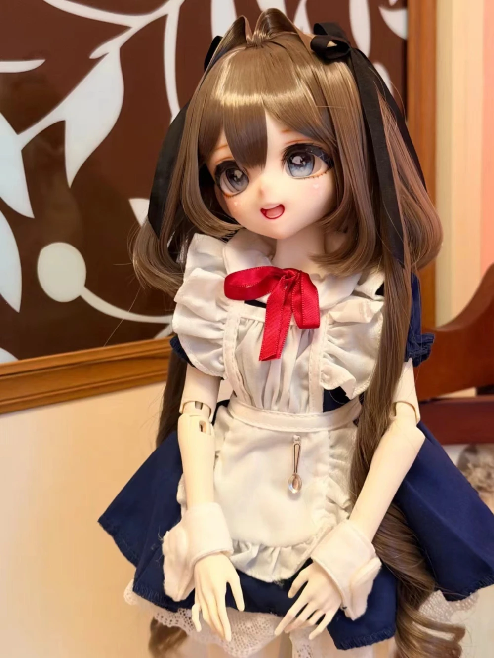 1/4 Doll's Clothes Suit for 40cm Bjd Doll Maid Dress Set Diy Girl Toys Dress Up Play House Fashion Doll Accessoires, No Doll