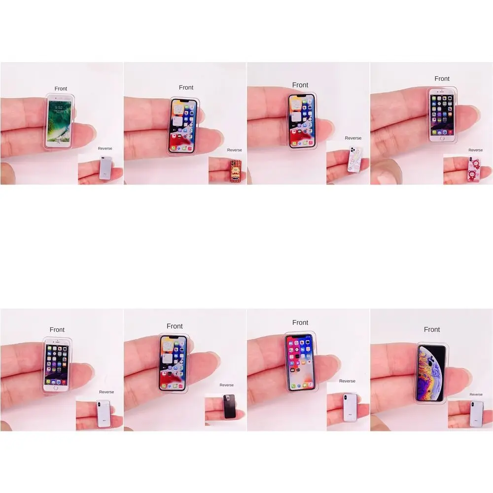 1:12 Miniature Phone Micro Model Decoration Dollhouse Mobile Phone Model Dollhouse Phone Doll House Accessories Decor