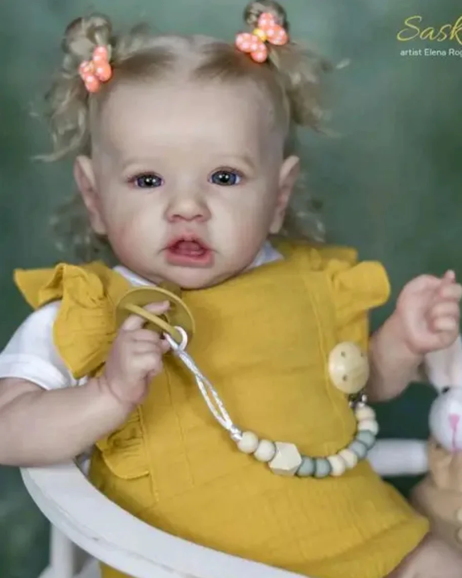 22 Inch Saskia Reborn Doll Kit, Unfinished Unpainted Blank DIY Doll Accessories