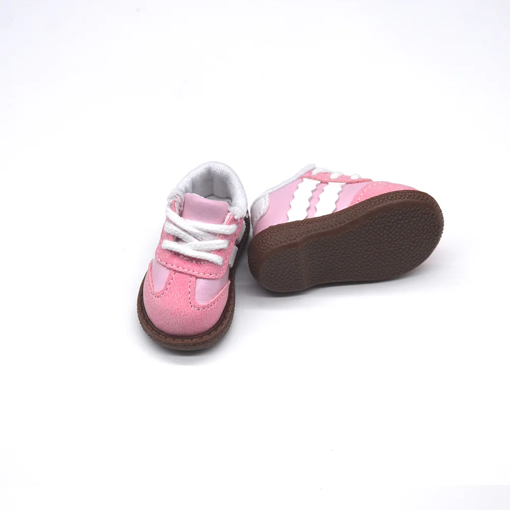 5cm mini Toys Doll Shoes Fits 28-30cm 1/6 BJD YOSD MYOU Stylish Colour Block Casual Shoes Candy-Colored