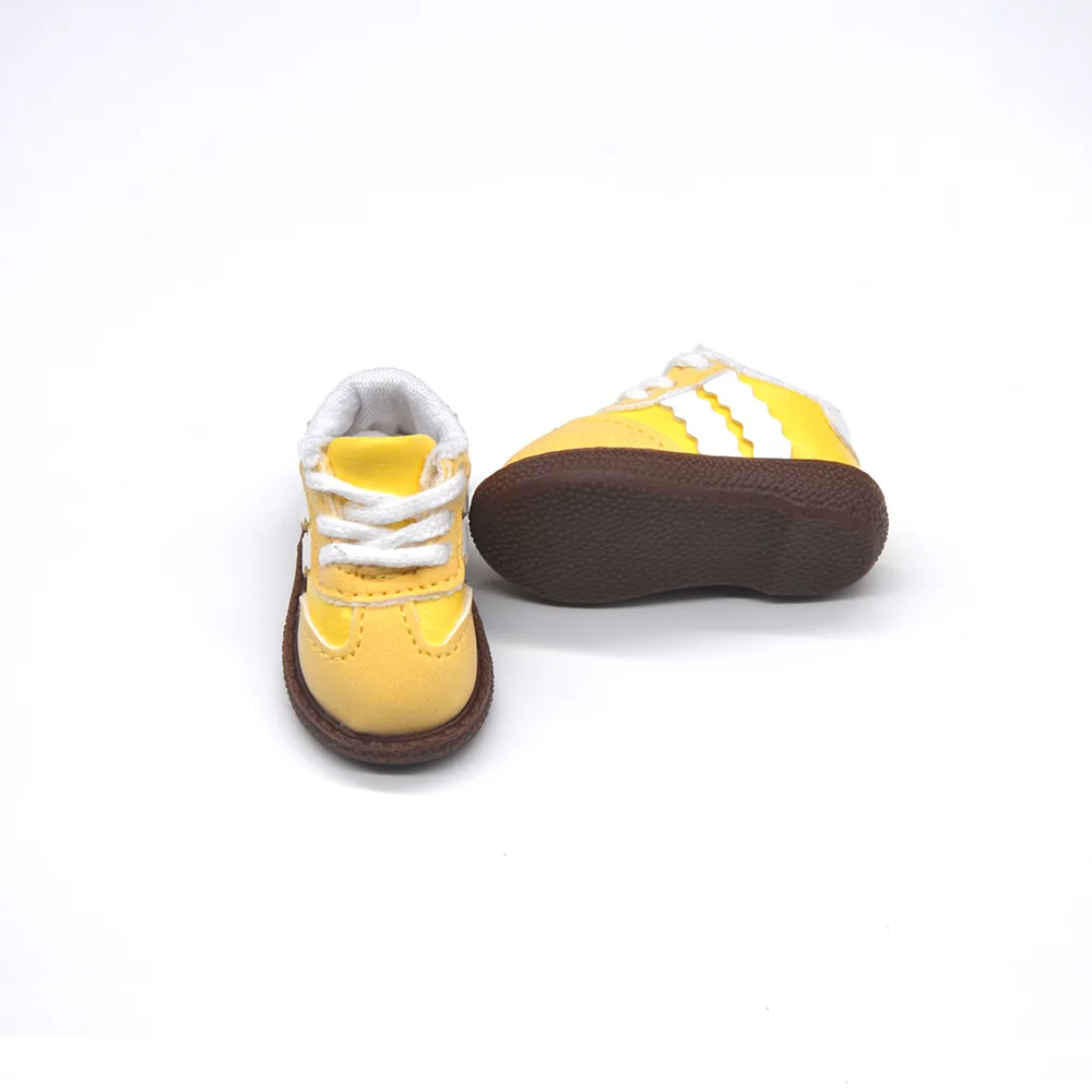 5cm mini Toys Doll Shoes Fits 28-30cm 1/6 BJD YOSD MYOU Stylish Colour Block Casual Shoes Candy-Colored